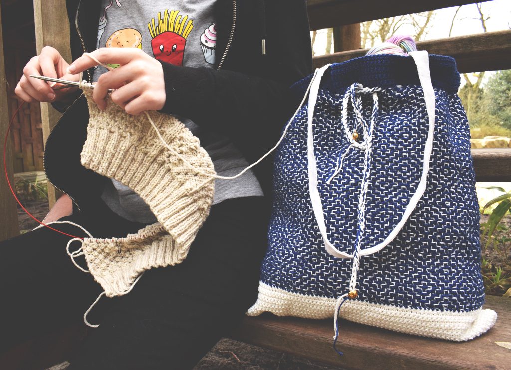 The reveal: Sashiko Project Bag – A Spoonful of Yarn